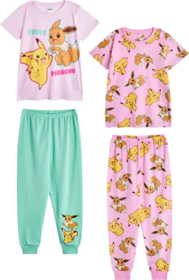 Obrázok produktu pre Pokémon - Pyžamo s dlhými nohavicami pre dievčatá (2-pack) NS8602 (116) (Ružová/modrá)