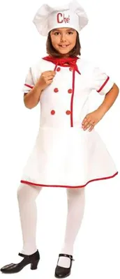 Immagine prodotto di Costume Mamma Cuoca Ragazza Beige 10-12 Anni Beige 10-12 Anni