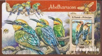 Produktbild von Briefmarken Sao Tome e Principe 2016 Mi Block 1220 (kompl. Ausgabe) postfrisch Bienenfresser