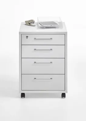 Produktbild von FMD Rollcontainer Calvia Brillantweiß mit Rollen 3012-004
