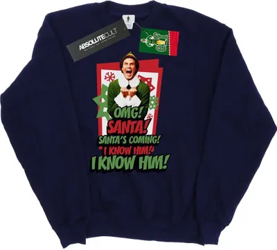 Produktbild von Elf - "OMG Santa" Sweatshirt für Herren BI21905 (S) (Marineblau)