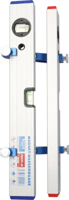 Produktbild von rabo Winkel-und Pfostenwasserwaage besteht aus Pfostenadapter und rabo-Wasserwaage 40cm + rabo-Magnetwasserwaage 40cm