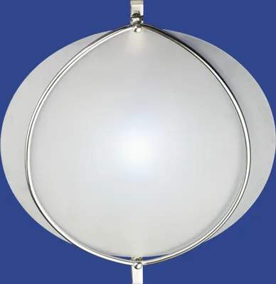 Produktbild von Deutsche Deckenleuchte Chrom Halogen Glas Ø 55cm Rund