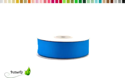Produktbild von 25m Rolle Ripsband 25mm, Farbauswahl:blau 352 / königsblau / royalblau