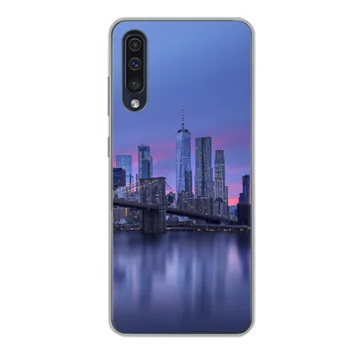 Produktbild von MuchoWow® Handyhülle Schutzhülle Hülle für Samsung Galaxy A50 New York - Wasser - Brücke Silikon Softcase Handy Hülle - Mobiltelefonhülle