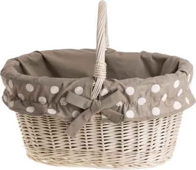 Produktbild von Einkaufskorb Weide Geflochtener Korb mit Henkel Aufbewahrungskorb Leicht Picknickkorb Geschenkkorb Leer Vintage Reisenthel Korb Aufbewahrung Einkaufsk