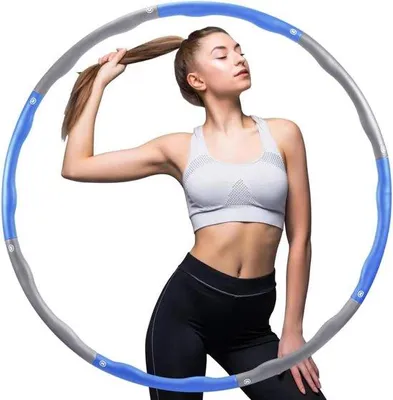 Immagine prodotto di Hula hoop da 0,9 kg per principianti, allenamento fitness per gli addominali, 6-8 pezzi