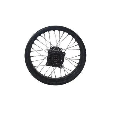 Produktbild von Dirtbike Stahlfelge Pitbike Rad Ersatzfelge 1,85 x 12 Zoll hinten 15 mm Achse