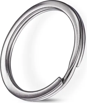 Produktbild von Praknu Schlüsselring 30mm - 200 Stück - DIY Schlüsselanhänger Ringe - Flache Schlüsselringe Set- Leicht zu Öffnen - Für Schlüssel, Key Chains und zum Basteln