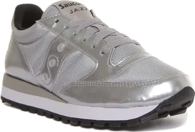 Produktbild von Saucony Jazz Orig al Frauen Schnürung Synthetik Turnschuhe Silber – undefined / Silber