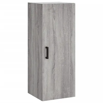 Image de Armoire murale sonoma gris 34,5x34x90 cm