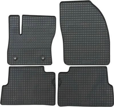 Produktbild von für Ford C-Max ab 02/2012 Passform Fußmatten PETEX Gummimatten 4-teilig schwarz Allwettermatten Gummifußmatten