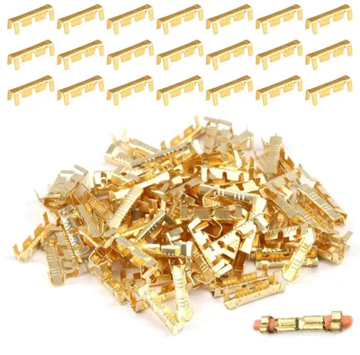 Kabelverbinder 100 Stück, Messing, 0,5–1,5 mm, korrosionsbeständig