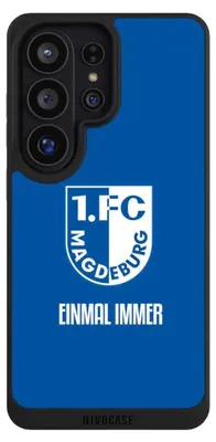 Produktbild von NIVOCASE Handyhülle für Samsung Galaxy S26 Ultra  Hülle NIVOpure Case Schwarz Offizielles Lizenzprodukt Wappen 1. FC Magdeburg