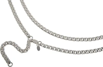 Produktbild von SILBERKETTEN STORE Bauchkette Garibaldi 5mm - 925 Silber, Länge wählbar von 65-110cm - 80cm