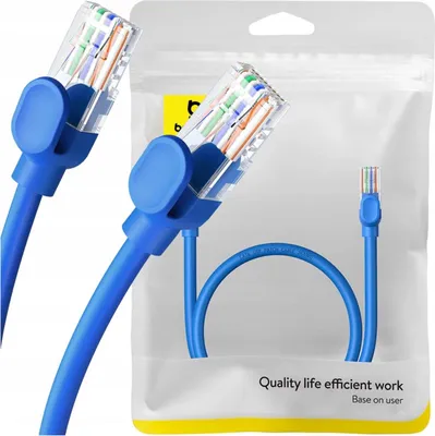 Immagine prodotto di Baseus Cavo di rete Ethernet Rj45, Cat.6, 0,5M (blu)