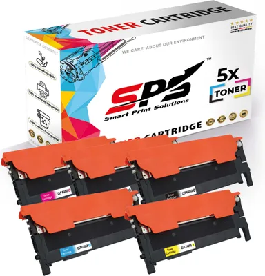 Produktbild von 5x Multipack Set Kompatibel für Samsung Xpress C 460 Series (CLT-C406S, CLT-M406S, CLT-Y406S, CLT-K406S) Toner