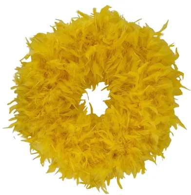 Produktbild von Federkranz Dekokranz FEDERN gelb 50-55cm CreaFlor Home