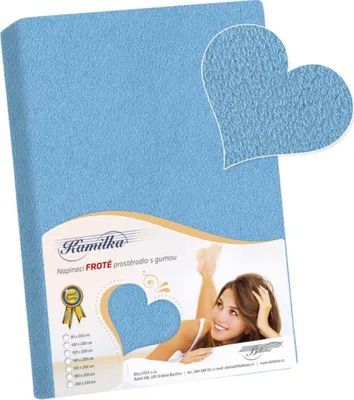 Obrázek produktu pro Prostěradlo froté - Aqua - 140x200