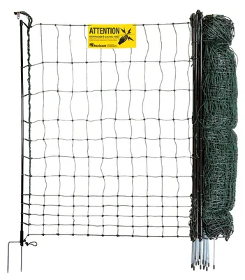 Produktbild von horizont strongLine Hundezaun 25 m x 110 cm – elektrifizierbares Netz mit Fiberglaspfählen
