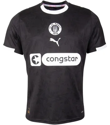 Produktbild von FC St. Pauli Trikot Drei 2025/26 - offizieller Fanartikel– atmungsaktives Pokaltrikot aus recyceltem Polyester in Schwarz –