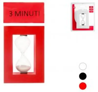 Immagine prodotto di Clessidra Da 3 Minuti H 10 Cm