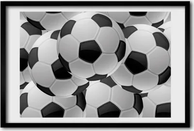 Produktbild von Bild 60x40 MDF-Rahmen, Wandkunst Fußball