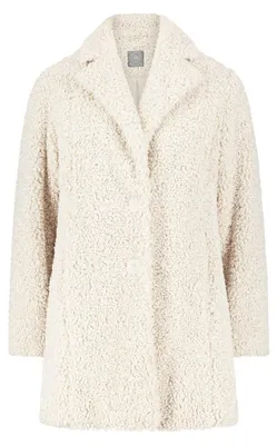 Productafbeelding van Betty & Co dames outdoorjas met reverskraag, maat 38, kleur crème