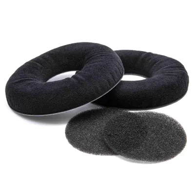 Produktbild von vhbw Ohrpolster Ersatz Polster kompatibel mit AKG K142 Kopfhörer Headset, schwarz, matt