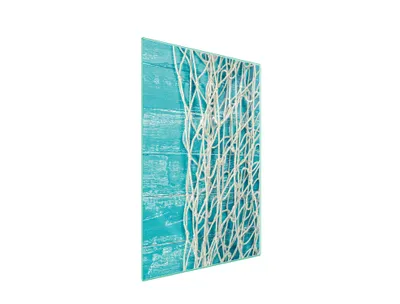 Produktbild von Glasschneidebrett 35x52 Türkis