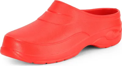Produktbild von Ladeheid Damen und Herren leichte Eva Clogs Gartenclogs Gartenschuhe KL037(Rot, 42)