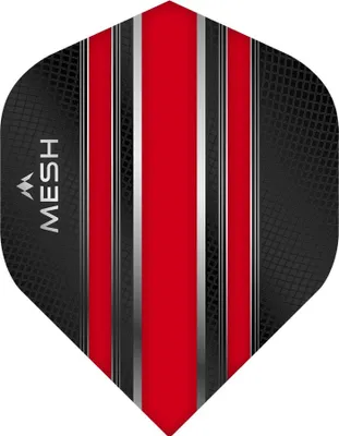 Produktbild von Mission | Mesh | Dart Flights | Standard | 100 Mikron | Rot | 3 Sets = 9 Flights