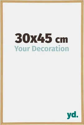 A product image for a picture frame with text indicating size and a brand logo.