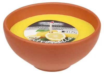 Produktbild von Steinhart Duftkerze in Terrakottaschale Citronella Ø 10 x 5 cm gelb