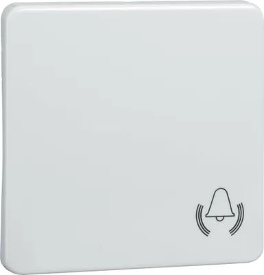 Image de Bascule à l'envers - Plaque de recouvrement de l'interrupteur / du bouton blanc 213104