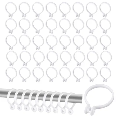 Produktbild von Duschvorhangringe – 50 Stück – Innendurchmesser 37 mm