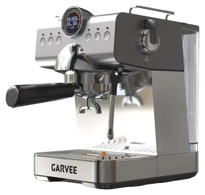 Obrázek produktu pro Espresso kávovar, tlak 20 barů, digitální displej, stříbrná barva, EU