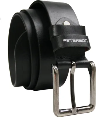 Productafbeelding van Peterson herenriem met klassieke gesp, kleur zwart, lengte 95 cm