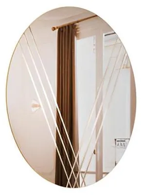 Immagine prodotto di Specchio ovale con decorazioni dorate