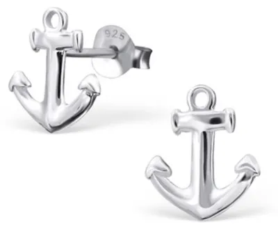 Produktbild von Silber Ohrstecker Anker