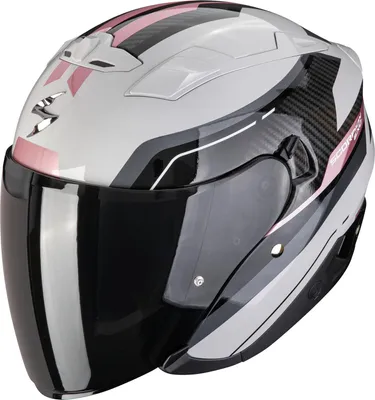 Imagen del producto de Casco jet Scorpion EXO-230 Hipe, color gris/rosa, talla M (57/58)