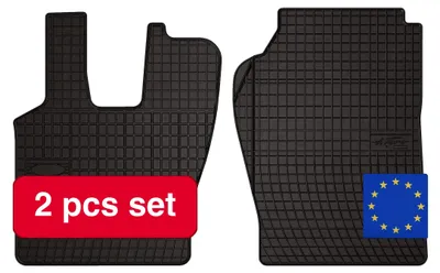Image de Tapis de sol en caoutchouc, sur mesure pour les camions Scania de la série P, protection durable, noir