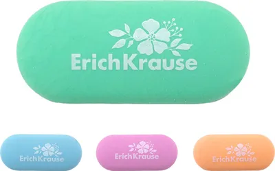 Produktbild von Radiergummi 5,5cm Blumenmotiv weich & staubfrei 1 Stück sort. Pastell