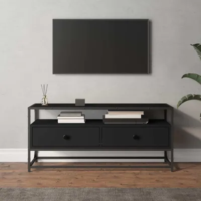 Produktbild von The Living Store TV-Schrank Schwarz 100x35x45 cm Holzwerkstoff