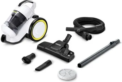 Image de Aspirateur traîneau sans sac Kärcher VC 3, Multicyclonique, 700 W, Filtre HEPA 13, Silencieux, Flexible 1,5 m, Blanc