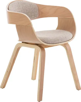 Immagine prodotto di Sedia visitatore Kingston in tessuto naturale/crema