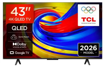 Produktbild von TCL QLED780L 43QLED780L, 109,2 cm (43"), 3840 x 2160 Pixel, QLED, Smart-TV, WLAN, Schwarz