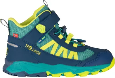 Produktbild von TROLLKIDS Tronfjell Hiker Mid wasserdichte Kinder Trekking Schuhe blau EU 35