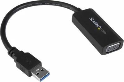 Produktbild von StarTech.com USB 3.0 auf VGA Adapter / Konverter - 1920x1200, 3.2 Gen 1 (3.1 Gen 1), USB Typ-A, VGA-Ausgang (D-Sub), 1920 x 1200 Pixel