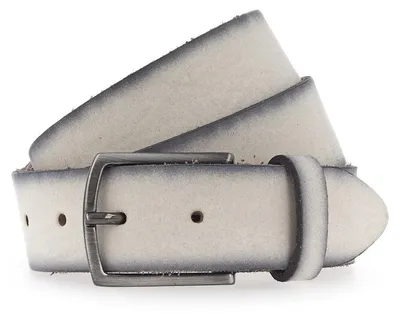 Produktbild von Vanzetti Leder Gürtel 35mm Leather Belt W90 Eggshell dunkelblau